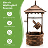 Lucktree Outdoor Wishing Well Water Fountain, 22.5" x 22.5" x 48.5"