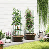 Lucktree 2 in 1 Round Trellis for Climbing Flower Vegetable Fruit