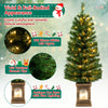Lucktree 4ft Pre-Lit Christmas Tree for Entrances
