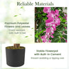 Lucktree 5.5FT Faux Wisteria Tree in Nursery Pot with Blooming Flowers