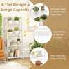 Lucktree 4-Tier Bamboo Plant Stand Flower Pots Holder Display Shelf, 47.5"