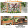 Lucktree Raised Garden Bed with Trellis