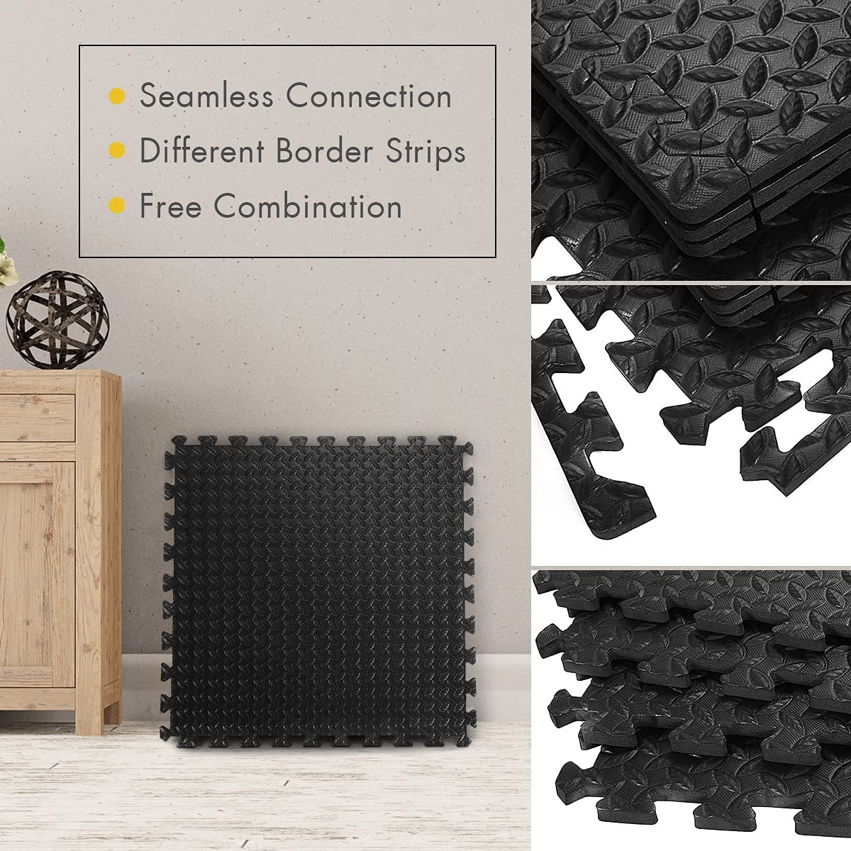 12 Pieces EVA Exercise Floor Mats - Lucktree