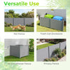 Lucktree No-Dig Air Conditioner Fence with Metal Stakes 48''W x 36''H