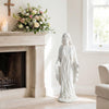 Lucktree Virgin Mary Garden Statue 29.5" | Blessed Mother Outdoor Religious Statue with Serpent