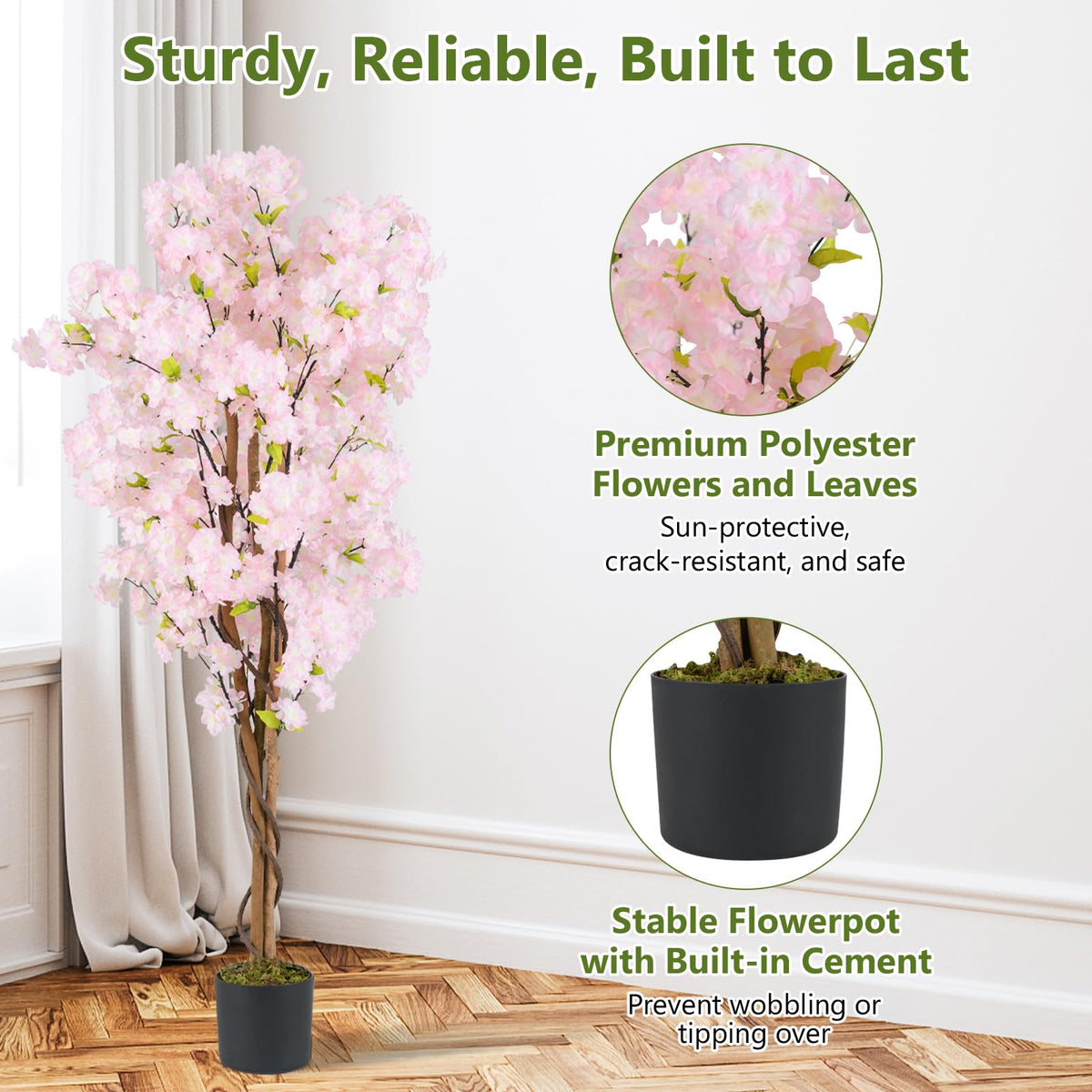 Lucktree 5FT Artificial Cherry Blossom Tree