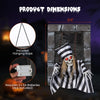Lucktree Animated Halloween Decoration, 18” Hanging Skull Prisoner