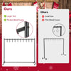 Lucktree 10-Hook Christmas Stocking Holder Stand on Wheels