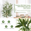 Lucktree 6ft Artificial Olive Tree, Tall Fake Potted Olive Silk Tree with Planter