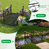 Lucktree 3.3 FT Garden Metal Bridge with Dual Patterned Side Rails