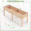 73" L x 23" W x 30" H Raised Garden Bed with Drain Hole