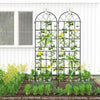 Lucktree 2/4 Packs 71"x20"/86"x20" Metal Garden Trellis for Outdoor Climbing Plants