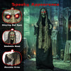 Lucktree 5.3 FT Halloween Animatronics Standing Hunchback Witch Decorations