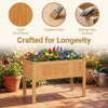 Lucktree Solid Wooden Raised Garden Bed w/Legs (35”Lx 16”Wx24”H)