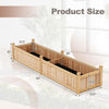 Lucktree Wood Raised Garden Bed with Corner Drainage