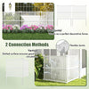 Lucktree Air Conditioner Fence 2/4 Panels - 45''W x 45''H Outdoor Fence Privacy Screen with Metal Stakes