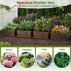 Lucktree 23" x 23" Square Wooden Raised Garden Bed (1/2)