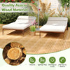 Lucktree 30 PCS Acacia Wood Interlocking Patio Deck Tiles