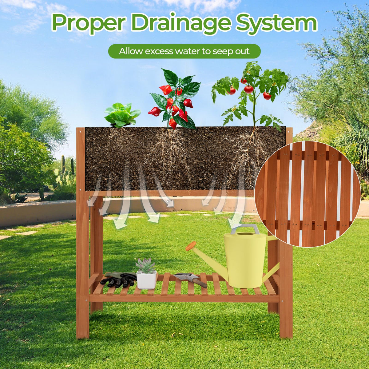 Lucktree Raised Garden Beds Outdoor