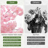 Lucktree 6.5FT Artificial Cherry Blossom Tree, Pink Fake Flower Tree, Faux Floral Plant Blooming Tree in Cement Pot