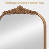 Lucktree Antiqued Gold Wall Mirror(36"L x 24"W)