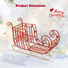 Lucktree Metal Christmas Santa Sleigh Basket