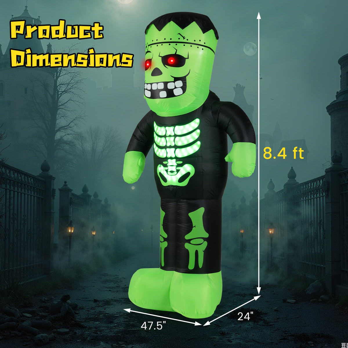 Lucktree 8.4 Ft Tall Halloween Inflatable Decoration