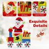 Lucktree Lighted Santa on Train Christmas Decoration with LED Lights