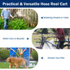 Lucktree Garden Hose Reel Cart - Water Hose Cart with 4 Wheels & Non-slip Grip