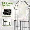 Lucktree 7.5Ft Garden Arbor with Gate