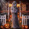 Lucktree 5.6 FT Animated Halloween Standing Weeping Woman Statue