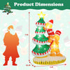 Lucktree 7 FT Lighted Christmas Inflatable Gingerbread Men Climbing Christmas Tree with LED Lights & Built-in Fan