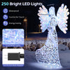Lucktree 5.2 FT Christmas Lighted Iridescent Angel