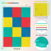 Lucktree Puzzle Exercise Mats | 0.5" Thick EVA Interlocking Foam Floor Tiles for Protective