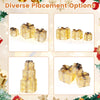 Lucktree Set of 3 Christmas Lighted Gift Boxes, 90 LED Light up Present Boxes with Bows