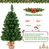 3 FT Entryway Artificial Christmas Tree with 96 Branch Tips