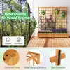 Lucktree Large Raised Garden Bed with Trellis and Roof