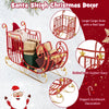 Lucktree Metal Christmas Santa Sleigh Basket