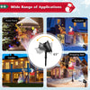 Lucktree Christmas Projector Lights Outdoor | LED Santa Claus on Sleigh Projection Lamp