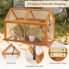 Lucktree Portable Raised Flower Planter Protection with Transparent Panels & Adjustable Roof