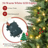 2 Pack 4 FT Pre-lit Cypress Christmas Trees w/70 Warm White LED Lights