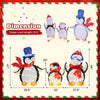 Lucktree 3-Piece Christmas Lighted Penguin Family Set Decoration