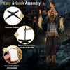 Lucktree 7 FT Halloween Decoration Animated Standing Scarecrow
