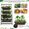 Lucktree 2 Pcs 4.1FT Vertical Raised Garden Bed, 4-Tier Elevated Planter Box