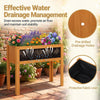 Lucktree Solid Wooden Raised Garden Bed w/Legs (35”Lx 16”Wx24”H)