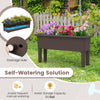 Lucktree Raised Garden Beds Outdoor Set of 2, Self-Watering Planter Box with Detachable Legs & Drainage Hole