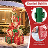 Lucktree 15 Pieces Stackable Pre-lit Lighted Boxes Tower w/ 450 Warm White Lights