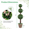 Lucktree Artificial Triple Ball Boxwood Tree 4 FT Fake Topiary Tree(1/2)