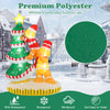 Lucktree 7 FT Lighted Christmas Inflatable Gingerbread Men Climbing Christmas Tree with LED Lights & Built-in Fan