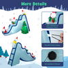 Lucktree Christmas Inflatable Polar Bear Slide Scene Decoration